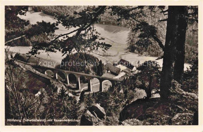 Hoellsteig Hinterzarten BW mit Ravennabruecke
