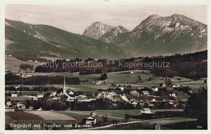Siegsdorf  Oberbayern Traunstein mit Stauffen und Zwiesel