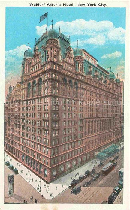 NEW YORK City USA Waldorf Astoria Hotel