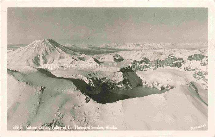 Katmai Crater Alaska USA Fliegeraufnahme
