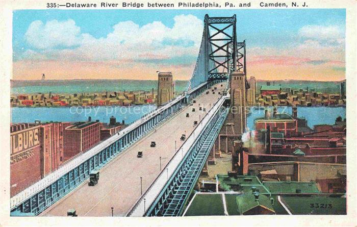 PHILADELPHIA  Pennsylvania USA Delaware River Bridge