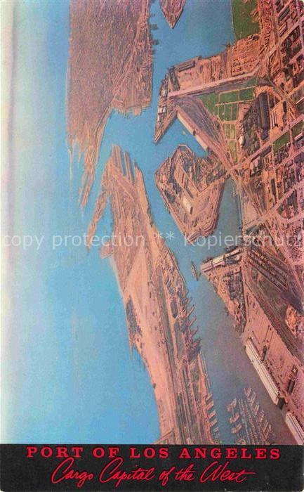 LOS ANGELES California USA Port of Los Angeles Aerial view