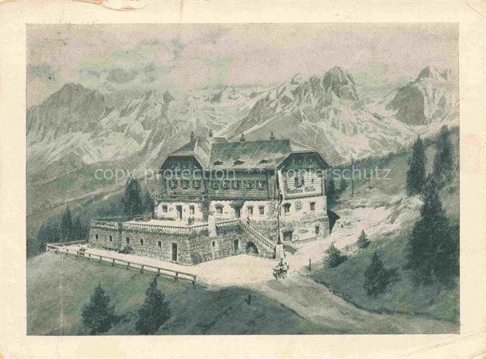 Austriahuette 1638m Dachstein Steiermark AT Panorama