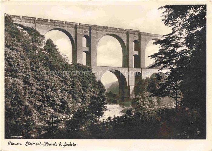 PLAUEN  Vogtland Elstertal Bruecke bei Jocketa