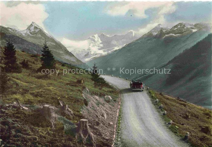 Gerlosstrasse Gerlosberg Gerlos Zillertal Tirol AT an der Reichenspitzgruppe