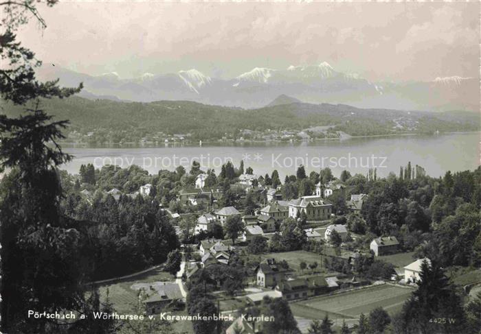 Poertschach Woerthersee Kaernten AT Karawankenblick