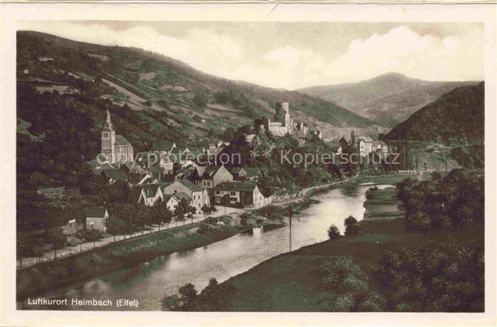Heimbach  Eifel Rur Dueren NRW Rurpartie Schloss