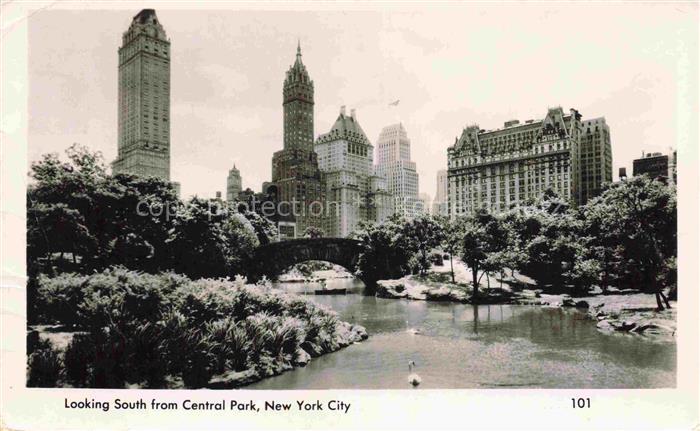 NEW YORK City USA Looking south from Central Park