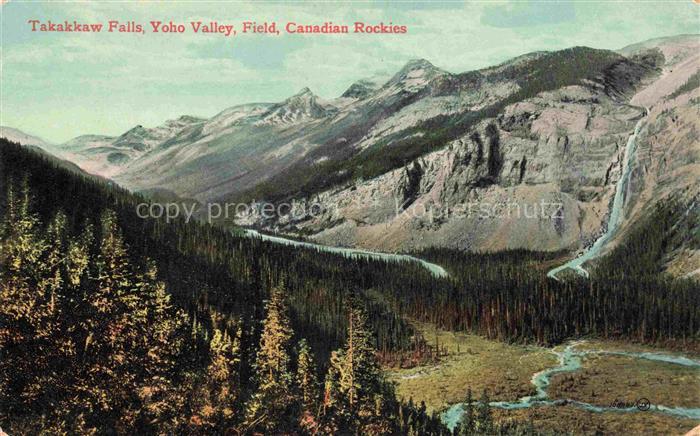 Yoho National Park Field Hill British Columbia Canada Takakkaw Falls Yoho Valley