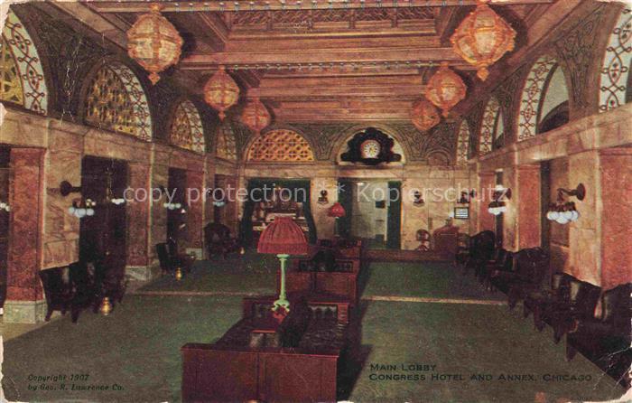 CHICAGO  Illinois USA Main Lobby Congress Hotel and Annex