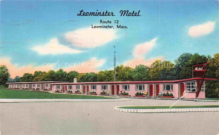 Leominster Massachusetts USA Leominster Motel Illustration
