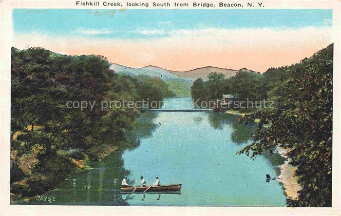 Beacon New York USA Fishkill Creek looking south from bridge