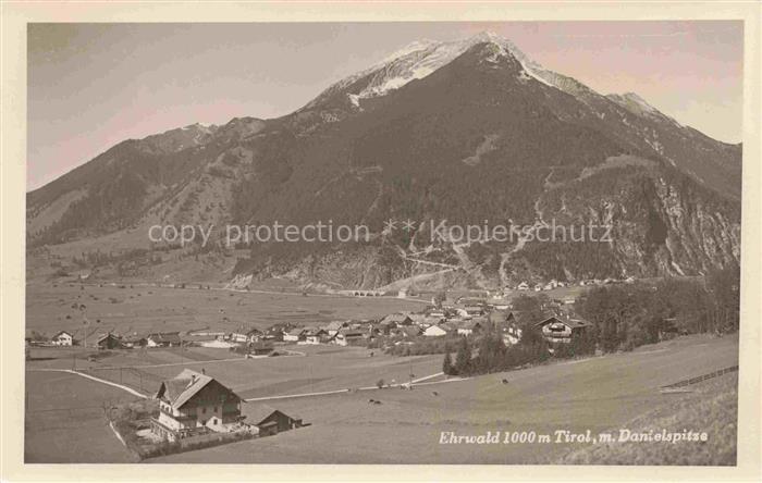 Ehrwald Tirol AT Panorama Blick gegen Danielspitze Ammergauer Alpen