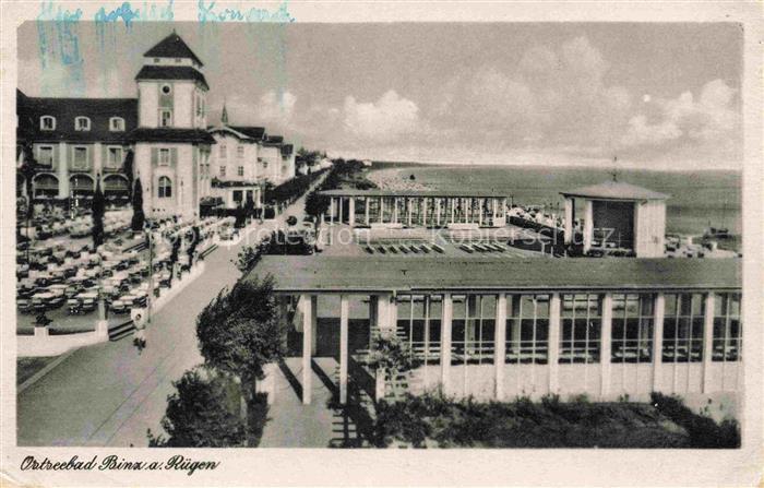 Binz Ruegen Strandpromenade Hotels Musikpavillon Strand