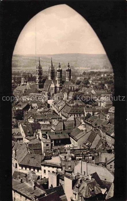 Naumburg  Saale Blick von der Wenzelskirche auf den Dom