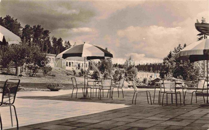 Klink Waren Mueritz Mecklenburg-Vorpommern FDGB-Urlauberdorf Restaurant Terrasse