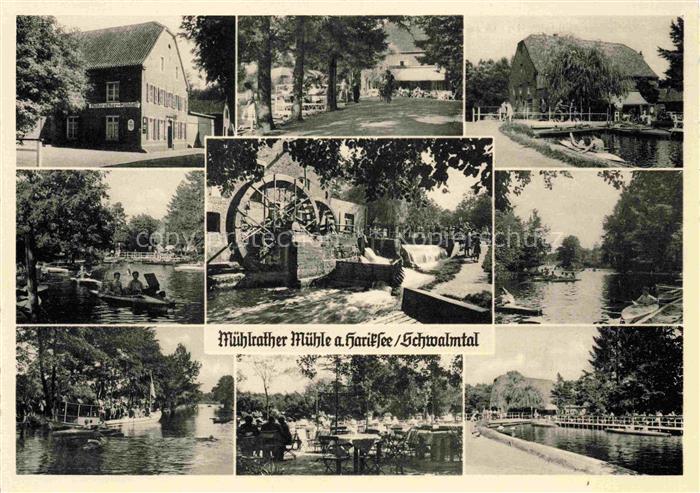 Amern Schwalmtal Viersen NRW Muehlrather Muehle am Hariksee Wasserrad Gaststaett