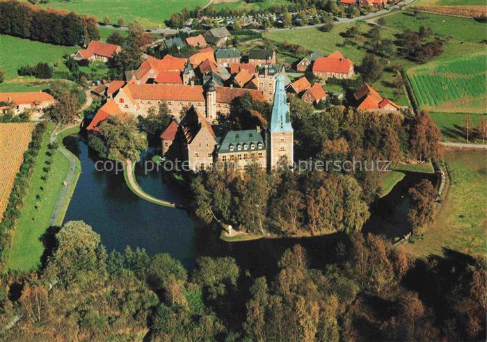 Raesfeld Schloss Raesfeld Fliegeraufnahme