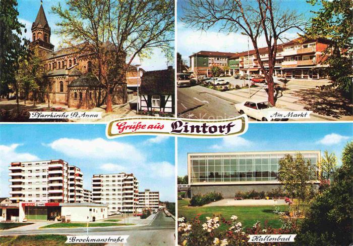 Lintorf Ratingen NRW Pfarrkirche St Anna Am Markt Brockmanstrasse Hallenbad