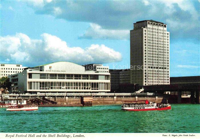 LONDON  UK Royal Festival Hall and the Shell Buildings