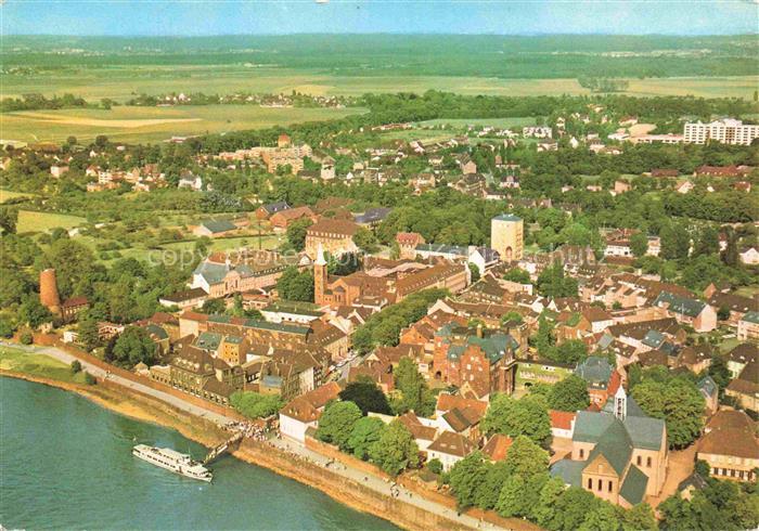 Kaiserswerth Rhein Fliegeraufnahme