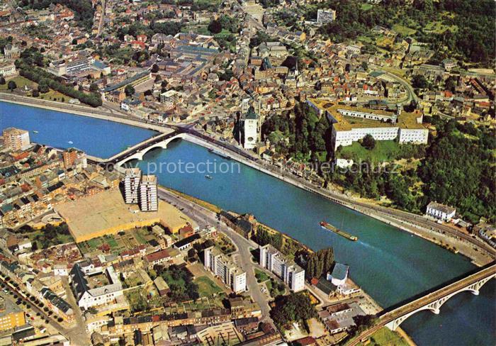 Huy Hoei Liege Belgie Fliegeraufnahme