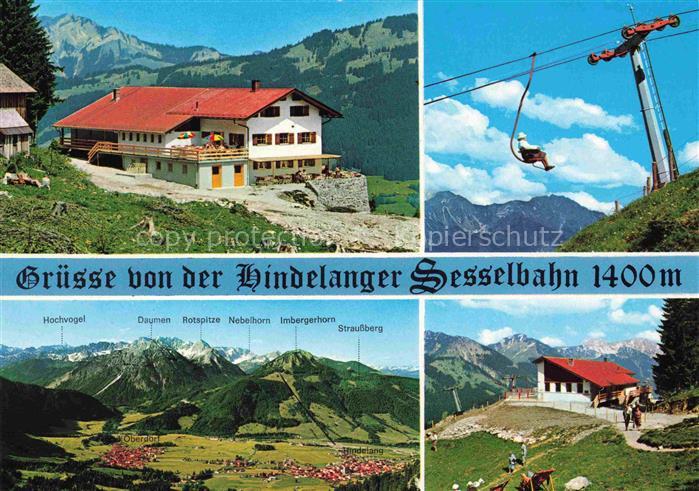 HINDELANG Oberallgaeu Bayern Bergcafe und Restaurant am Imbergerhorn Hindelanger