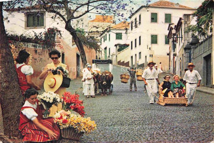 Madeira  Portugal Carro do Montee Vendedeiras de Flores