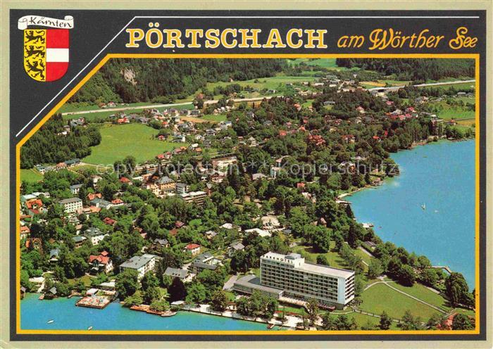 Poertschach Woerthersee Kaernten AT Fliegeraufnahme