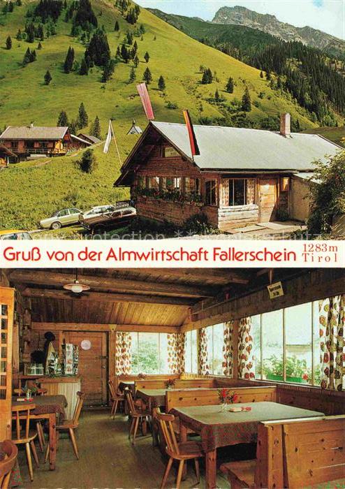 Stanzach Lechtal Tirol AT Almwirtschaft Fallerschein Gaststube