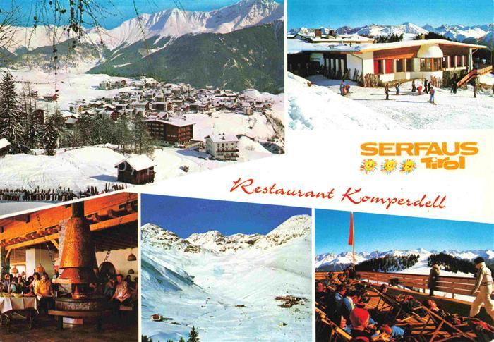 Serfaus Tirol Panorama Restaurant Komperdell Gastraum Sonnenterrasse