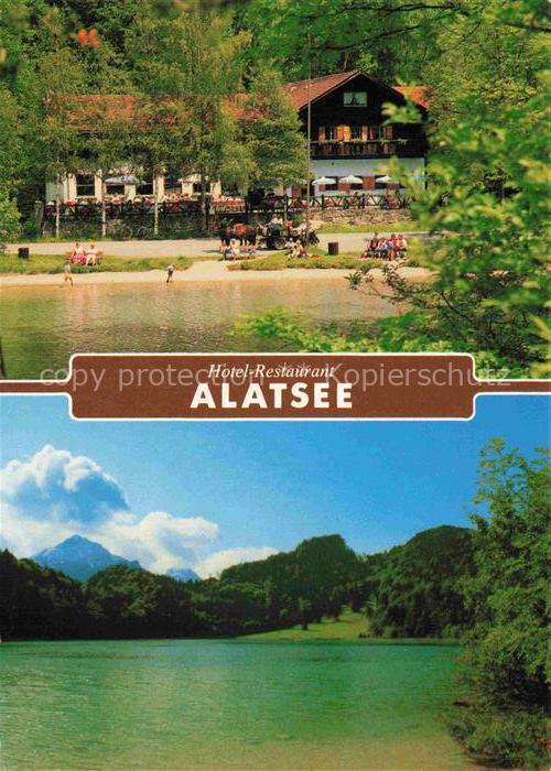 Fuessen am Lech Allgaeu Bayern Hotel Restaurant Alatsee Panorama
