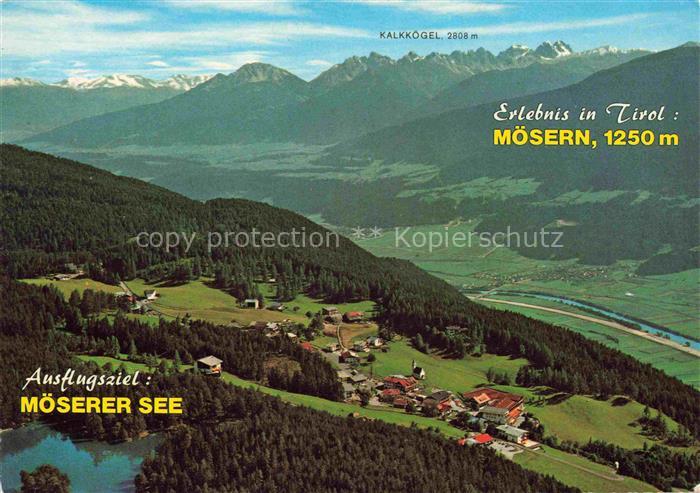 Moesern Telfs Tirol AT Fliegeraufnahme mit Kalkkoege