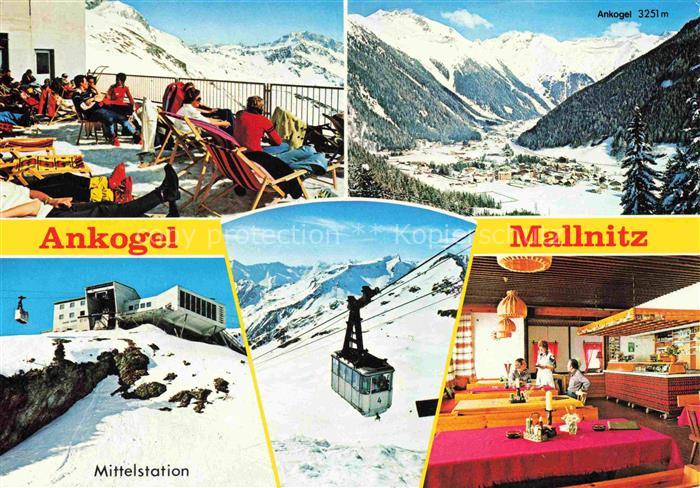 Mallnitz Tauernbahn Kaernten AT Mittelstation mit Restaurant Sonnenterrasse Anko