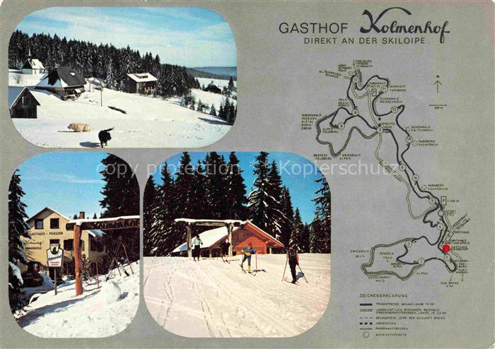 Furtwangen Schwarzwald BW Gasthof Kolmenhof an der Skiloipe