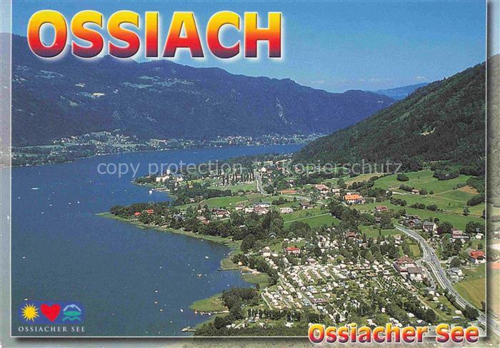 Ossiach Ossiachersee Kaernten AT Fliegeraufnahme