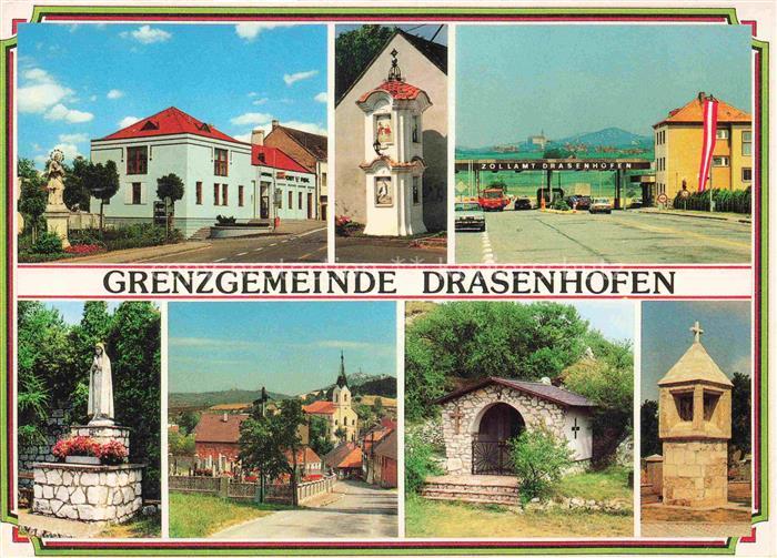 Drasenhofen Weinviertel Niederoesterreich AT Amtshaus Barocker Bildstock Grenzue