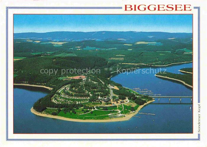 Sondern Olpe NRW Erholungsanlage Biggesee Sondern Fliegeraufnahme