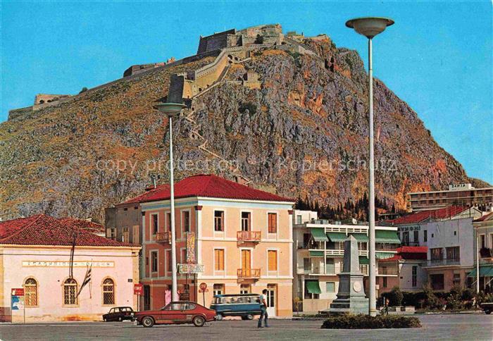 Nauplia Nauplion Nauplia-Assini Peloponisos Greece Blick auf Palamidi