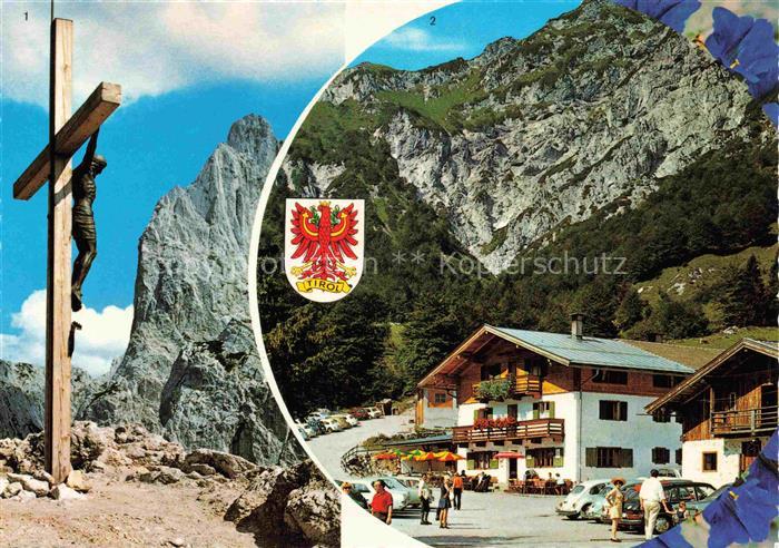 Griesneralm 1024m St Johann Tirol AT Stripsenjochkreuz mit Predigtstuhl Unterkun