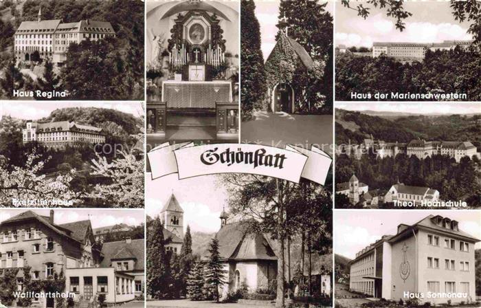 Schoenstatt Vallendar Rheinland-Pfalz Exerzitienhaus Wallfahrtsort Kirche Altar