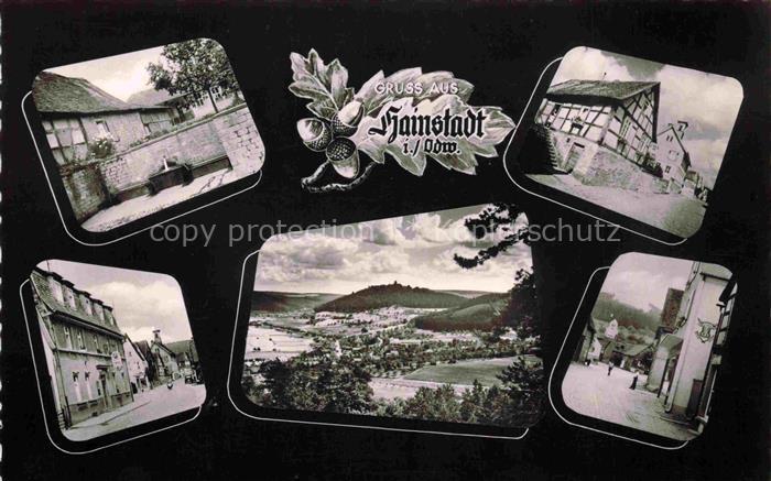 Hainstadt Breuberg Erbach Odenwald Hessen Gasthaus Pension zum Loewen Panorama