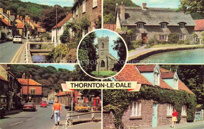 Thornton-le-Dale Ryedale Yorkshire and The Humber UK Teilansichten Strassenparti