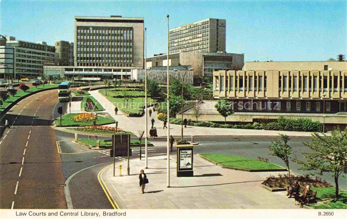 BRADFORD  UK Law Courts and Central Library