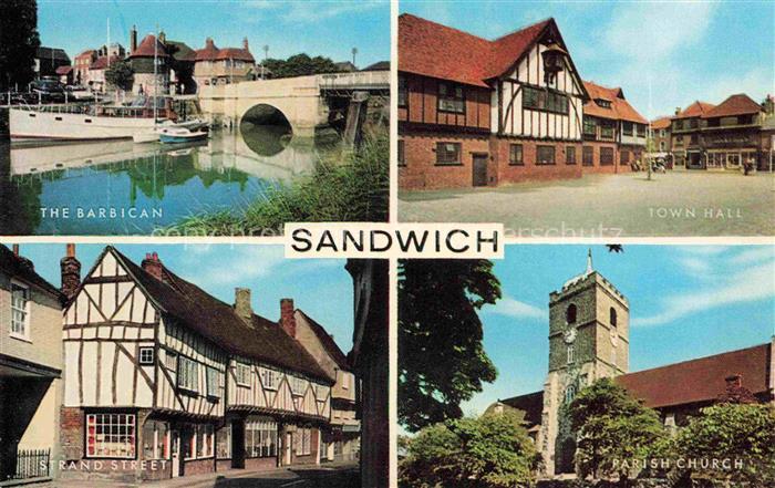 Sandwich Kent UK The Barbican Town Hall Strand Street Parish Church