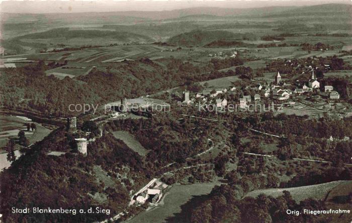 Blankenberg Sieg NRW Original Fliegeraufnahme