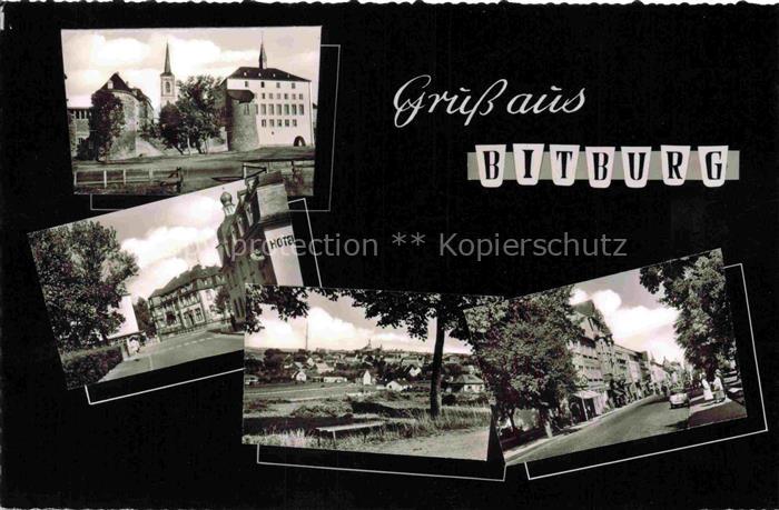 Bitburg Teilansichten Strassenpartie Hotel