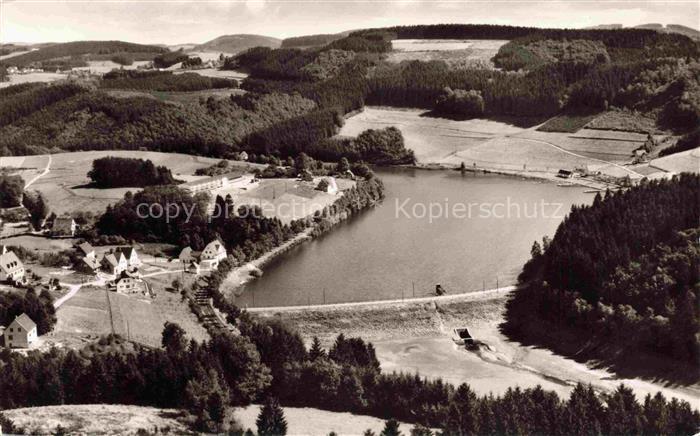 Deitenbach Gummersbach NRW Aggertalsperre im Oberbergischen Vorstaubecken