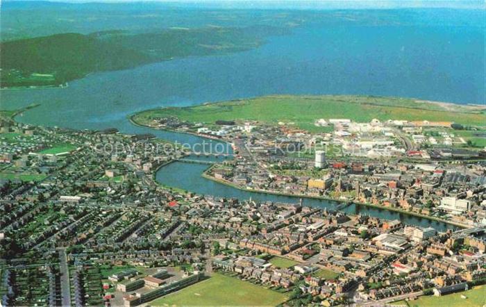 Inverness  Highland Scotland UK Aerial view