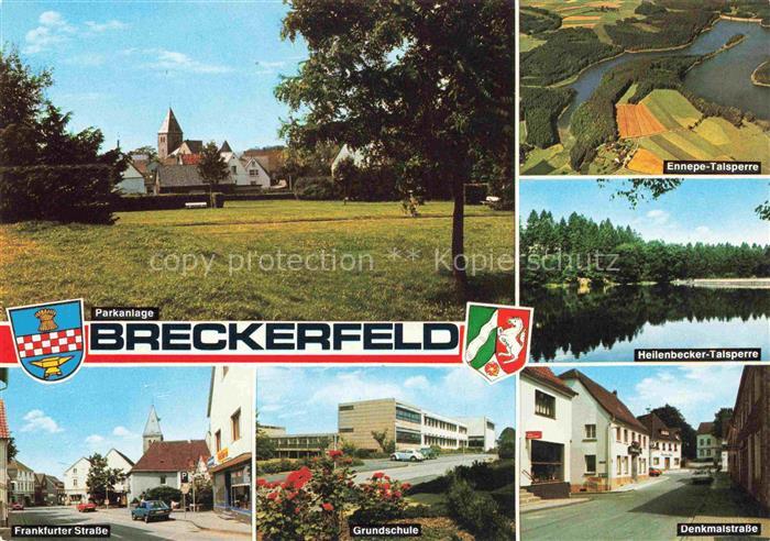 Breckerfeld NRW Paranlage Strassenpartien Grundschule Heilenbecker Talsperre Enn